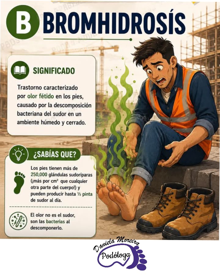 Bromhidrosis: olor fétido en los pies